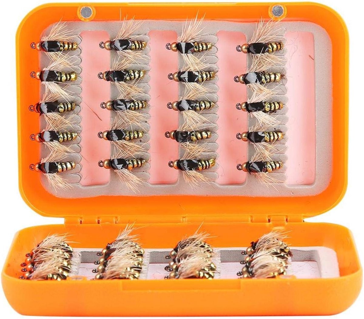 Lifelike Forel Vliegvisserij Lures Set met 40 Stuks, Ideaal voor Natuurlijke Aas en Vangsten