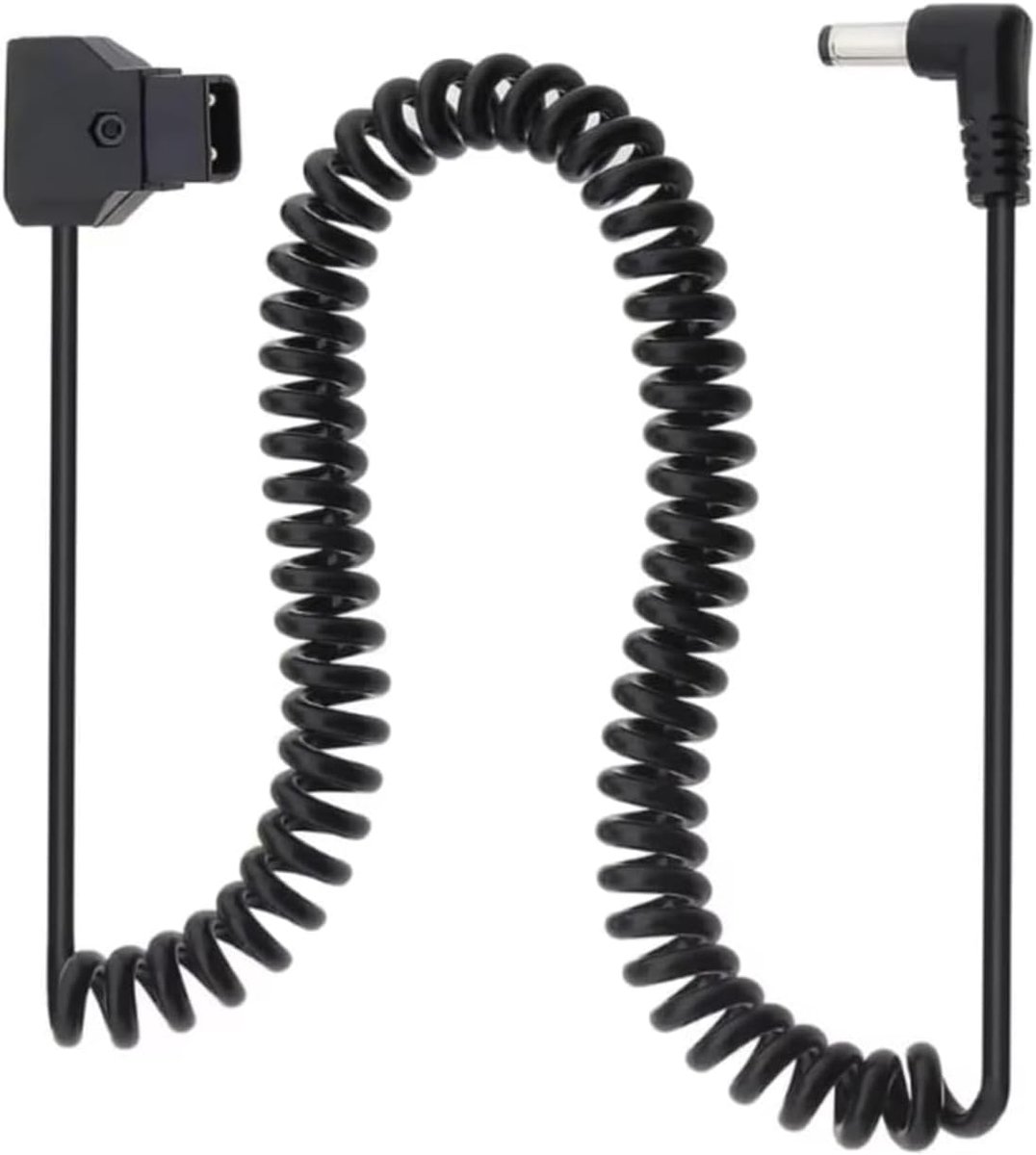 Naar 5,5 x 2,1 mm DC Monitor stroomkabel | 12V spiraalkabel voor Anton Bauer, Atomos Shogun, KiPRO LCD-monitor, Ikan Monitor, Blackmagic Video Assist, SmallHD Indie 7