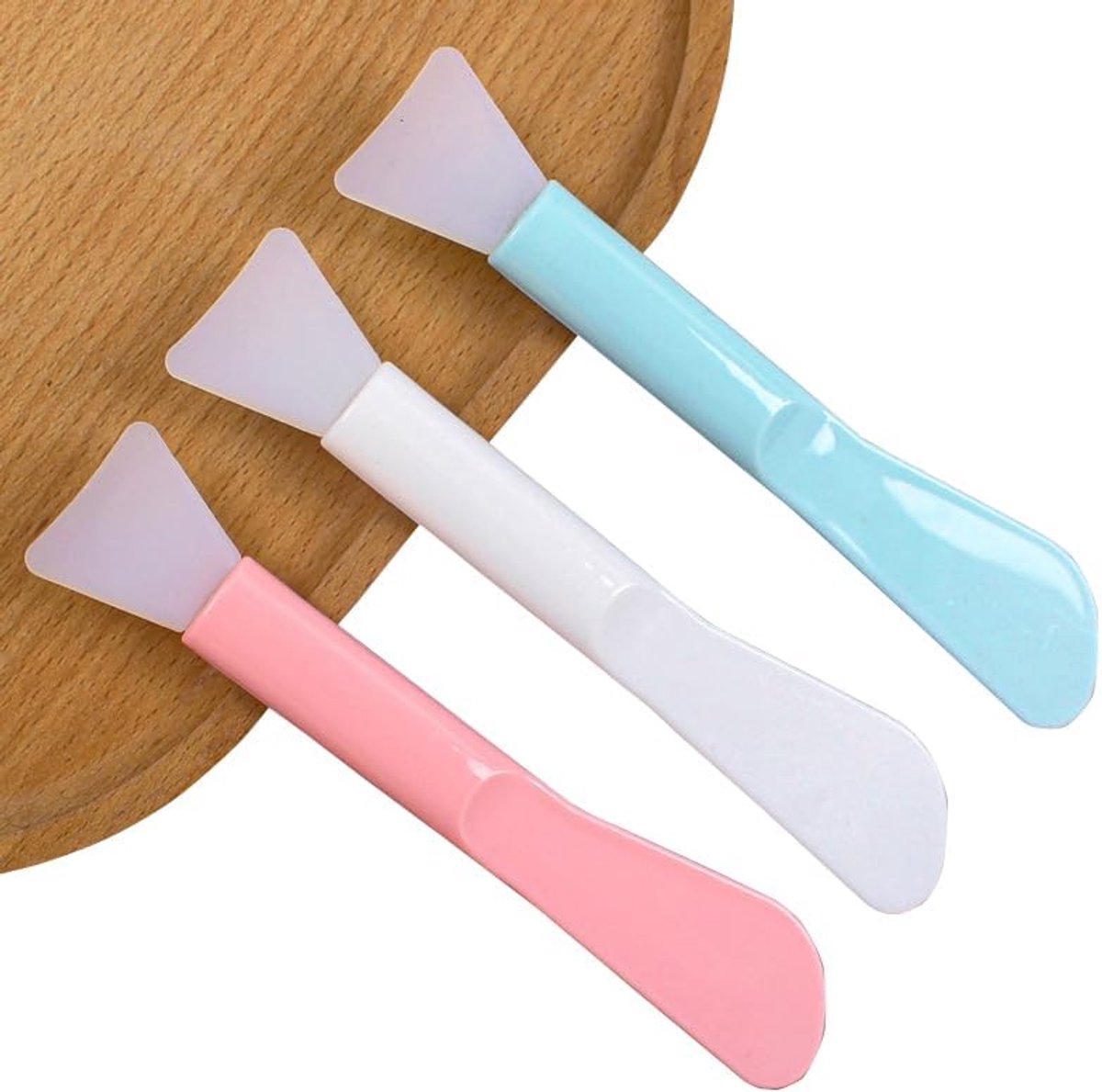 6 stuks gezichtsmaskerkwast, siliconen gezichtsmaskerkwast, maskerapplicator, cosmeticakwast voor oogmaskers, serum, huidverzorging, gezichtscrème, klei, lippenkwast, doe-het-zelf spatel