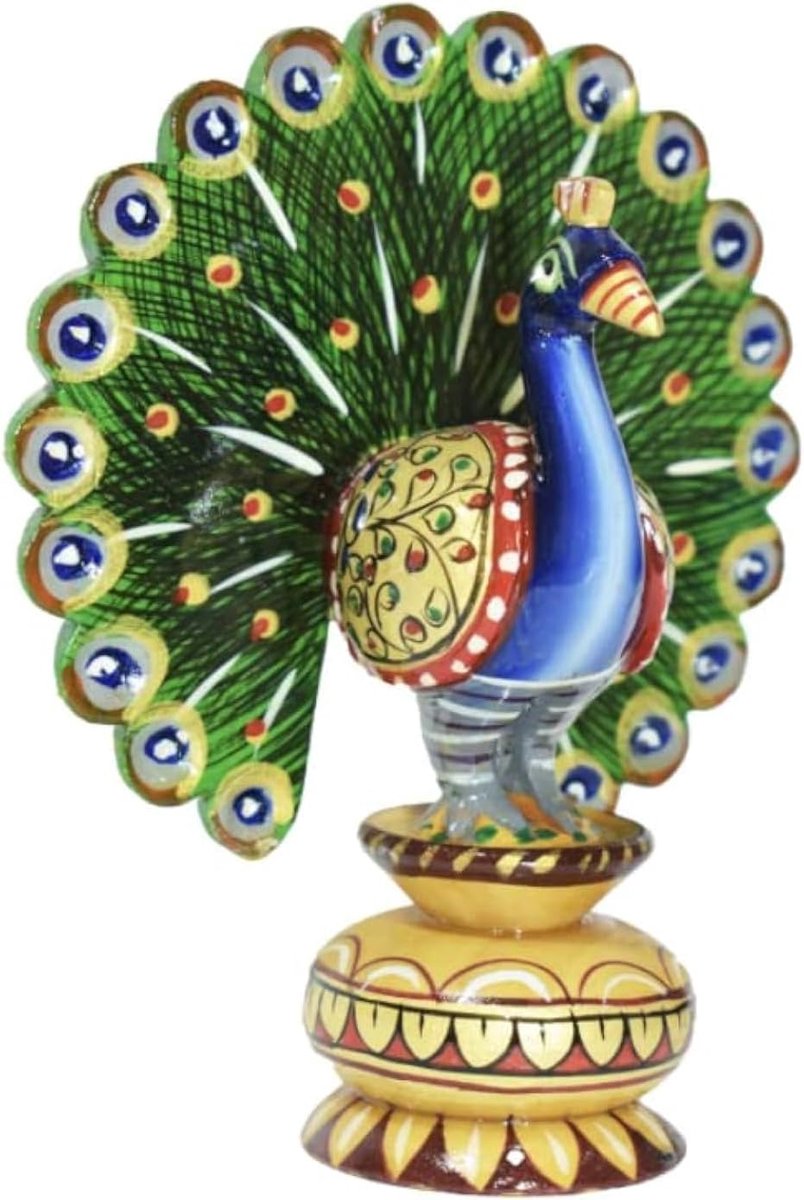 handgemaakte traditionele Indiase Rajasthani Home Decor Decoratie Tafel Decoratie Showpiece & Gift (Dancing Peacock)