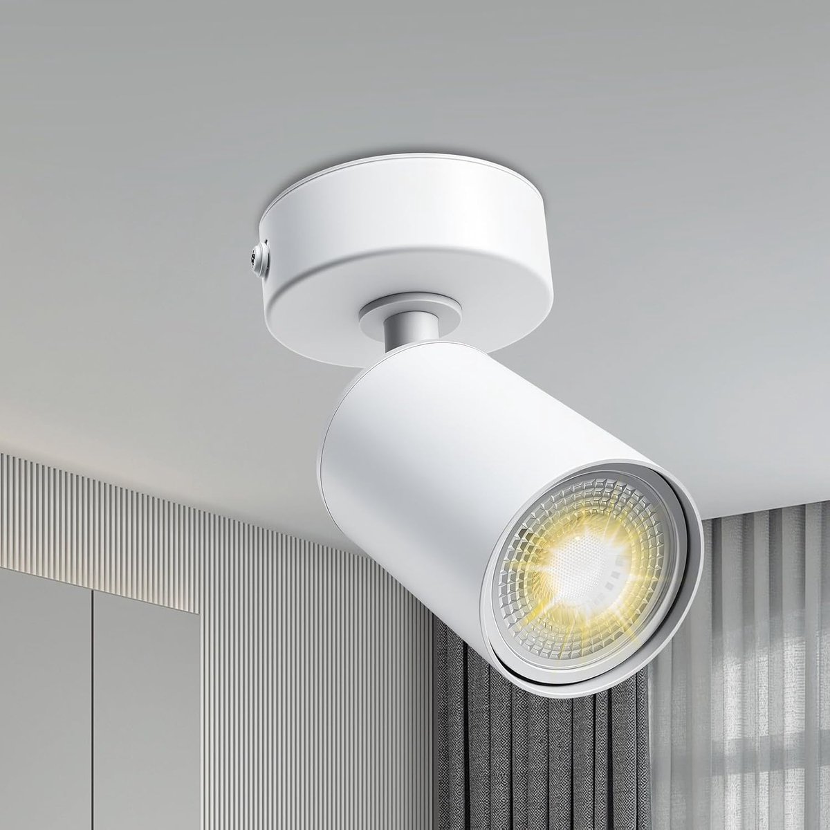 1-Lichts Opbouwspot wit GU10 | Wandlamp & Plafondlamp (Zonder Lichtbron)