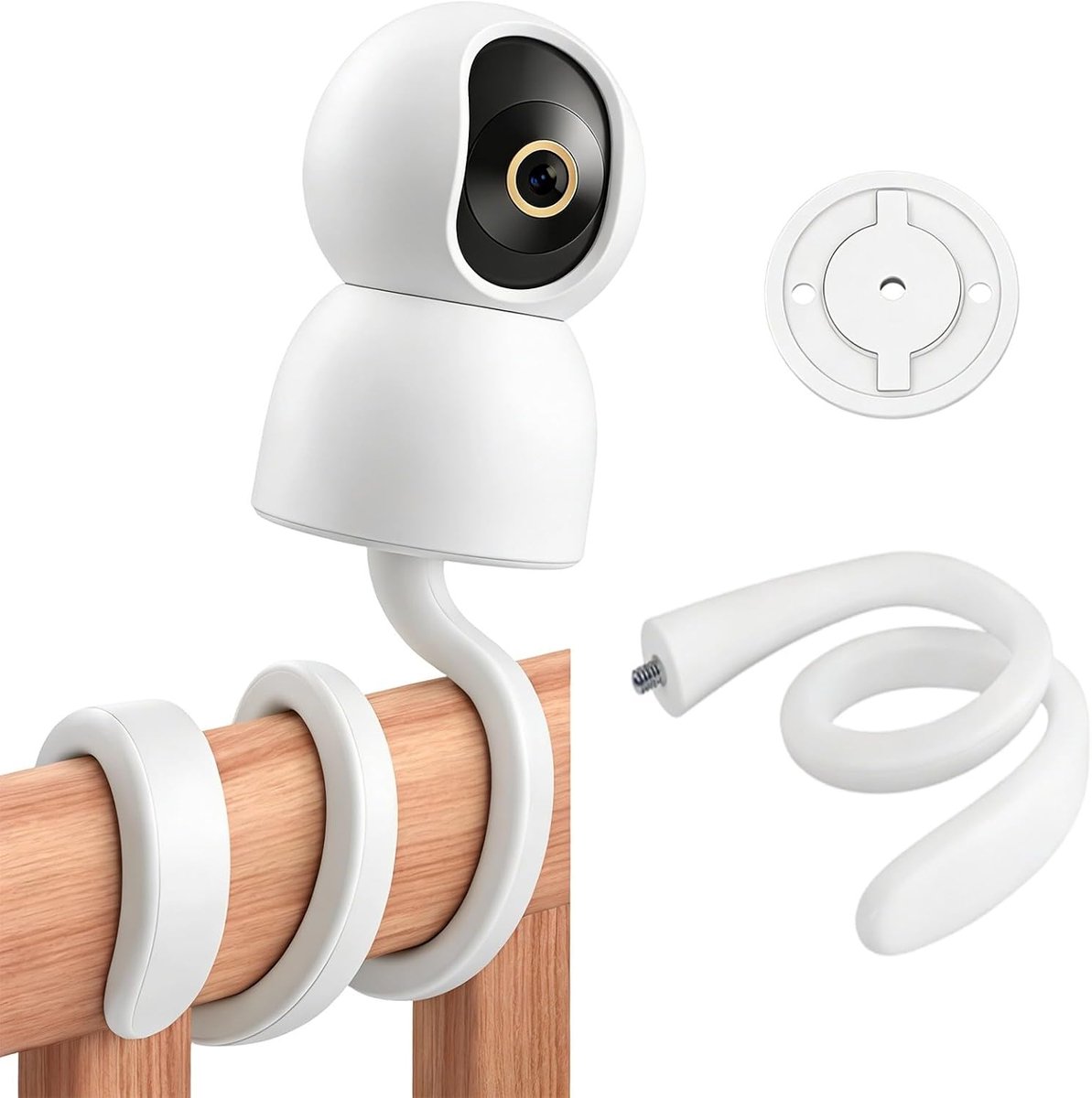 C200 camerahouder, compatibel met TP-Link Tapo C200/C210/C211/C212/C220/C225/C222/C230, flexibele houder voor veilige bewaking, monitorhouder