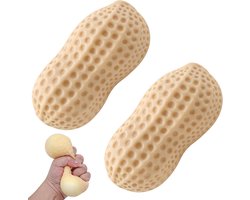 2 stuks Taba Squishy - Realistische pinda's, pinda Squishy Fidget-speelgoed