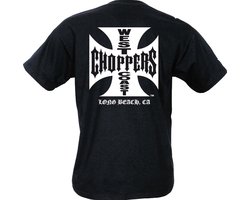 WCC- West Coast Choppers -T-shirt Iron Cross zwart