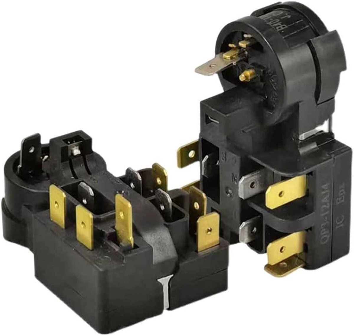 Relais koelkast, QP3-12A Startrelais, Koelkast Start Relais Koelkast Overbelasting Protector, Plug In Starter Relais (1 ST)