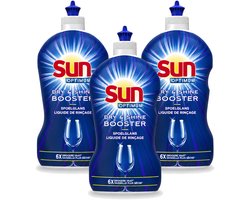 3 x Sun - Shine & Dry Booster - Spoelglans - 450 ml - Voordeelverpakking - 3 stuks