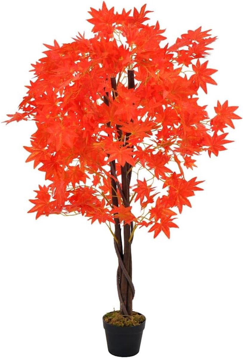 Kunstesdoornboom, 120 cm, realistische kunstplant met pot, voor woonkamer en kantoor