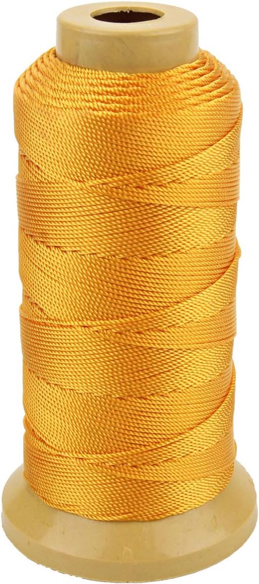 Nylon Touwkoord voor Tuinieren Markering van Doe-het-zelfprojecten Crafting Metselwerk (1 mm-656 voet, Gouden)