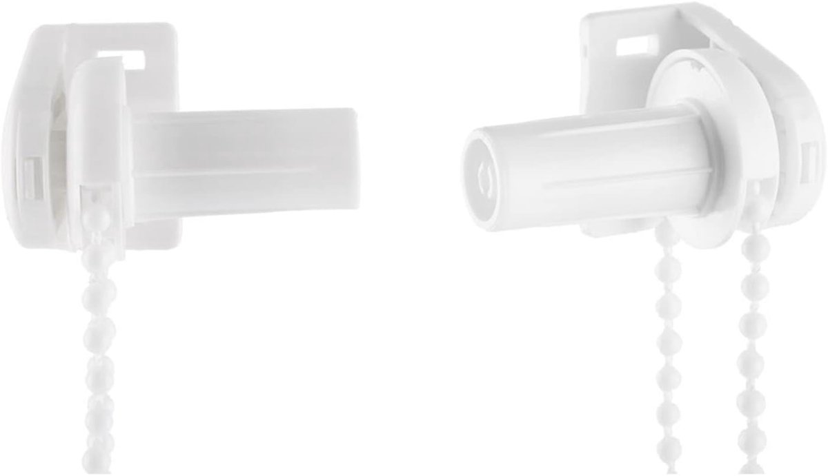 17 Mm Rolgordijn Montageset, Raambehandeling Reparatieset met Zijkatrolbeugel Kralenkettingkoppeling voor 17 Tot 18 Mm Buisvervanging
