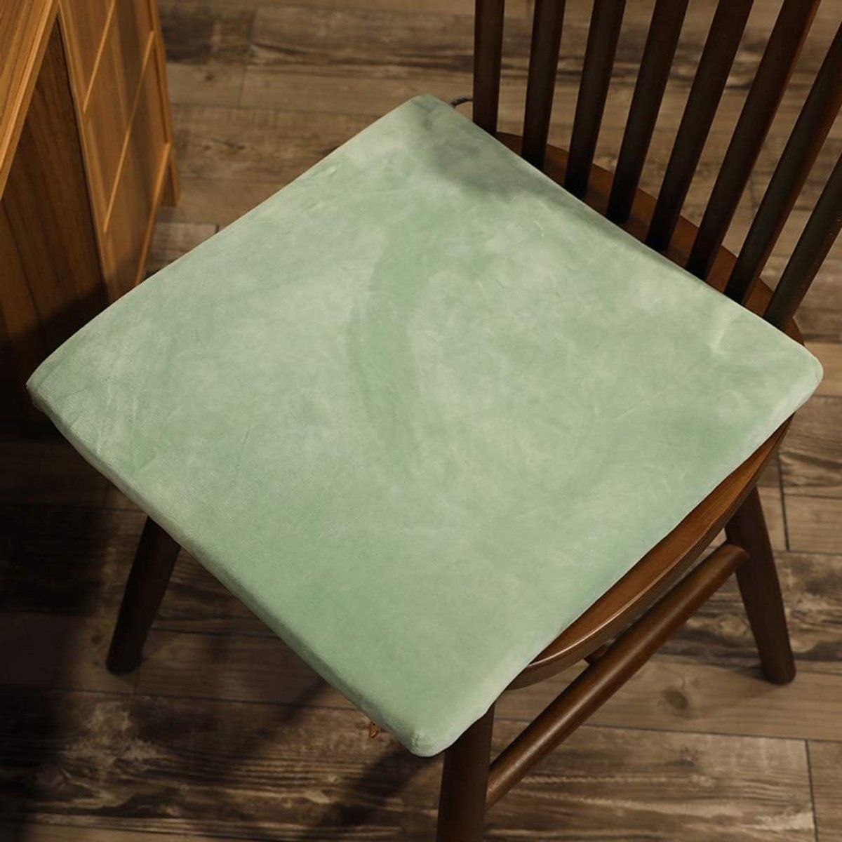 Pad/kussens/met banden, antislip, binnen/tatamiFloor kussen, voor yoga/meditatie/woonkamer/balkon/kantoor/outdoor-olijfgroen 40x40cm (16x16inch)