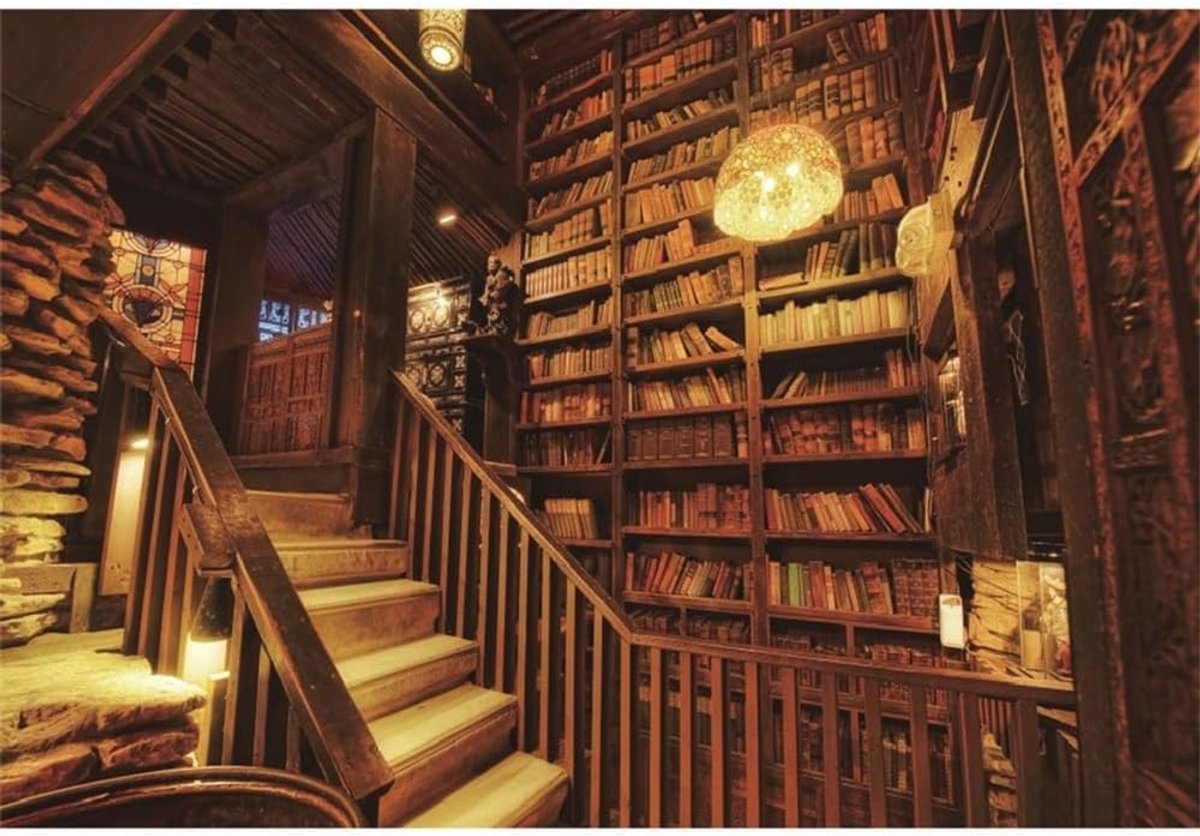 7x5ft Vintage Boekenplank Achtergrond School Boekhandel Trappen Houten Boekenkast Fotografie Achtergrond Retro Houten Huis Boekhandel Boek Collecties Foto Achtergrond Kinderen Portret Foto