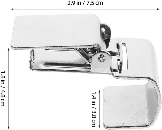 Set van 4 metalen tapijtklemmen voor wandbevestiging, ophangklemmen voor tapijten, robuuste klemmen voor het ophangen van wandtapijten, houders voor tapijten — afbeelding 2