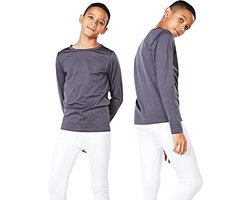 Orbiz 2X Unisex Kinderen Kinderen Thermisch Zwart Ondergoed Lange Mouw Shirt Top Warm Vest