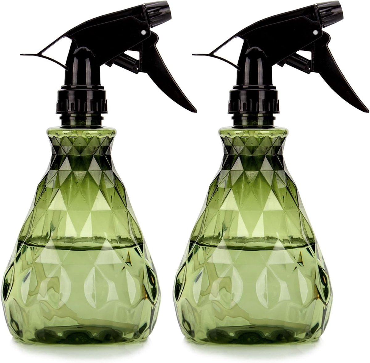 2 Stuks Lege Sprayflessen van 500ml met Verstelbare Spraykop, Herbruikbare Trigger Sprayflessen voor Planten en Huishoudelijk Gebruik