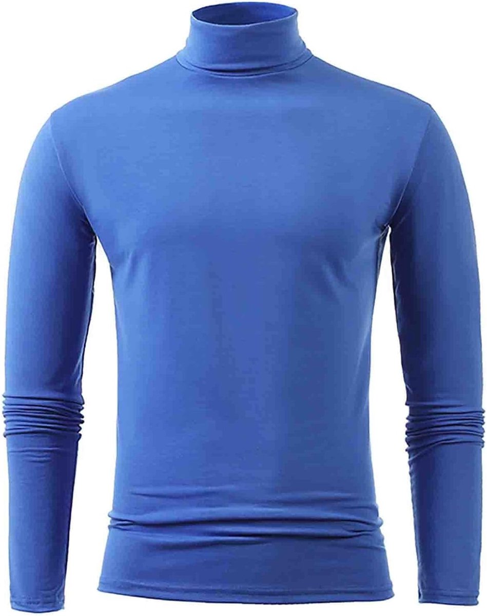 2026 Mannelijke Winter Warm Opstaande Kraag Mode Thermisch Ondergoed Mannen Basic T-Shirt Blouse Trui Lange Mouwen