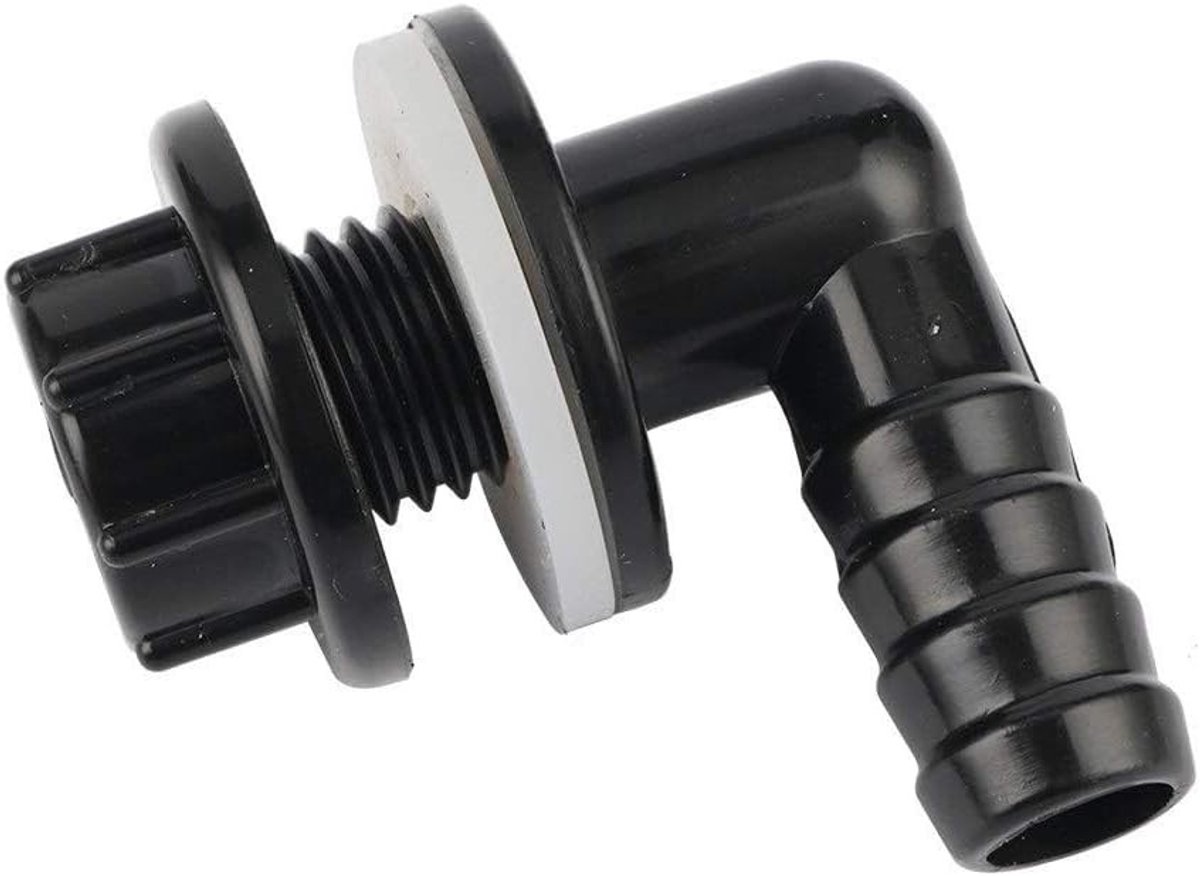 Kunststof 90 Graden Elbow Connector voor 3/8" naar 14mm Slang, Ideaal voor Water Tank en Aquarium Irrigatie, Duurzaam en Betrouwbaar