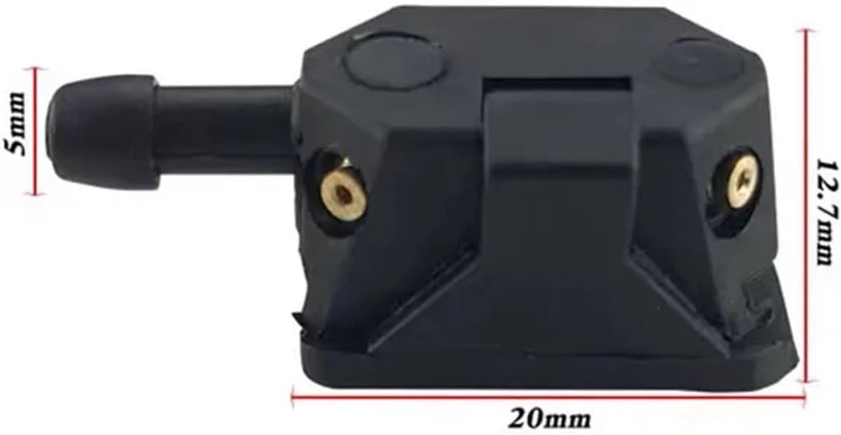 2 Stuks Universele Auto Ruitensproeier Wisser Water Spray Jets Nozzles Gemonteerd Op 8 Mm 9 Mm Arm aangepast 4 Manier Upgrade Ruitensproeiers