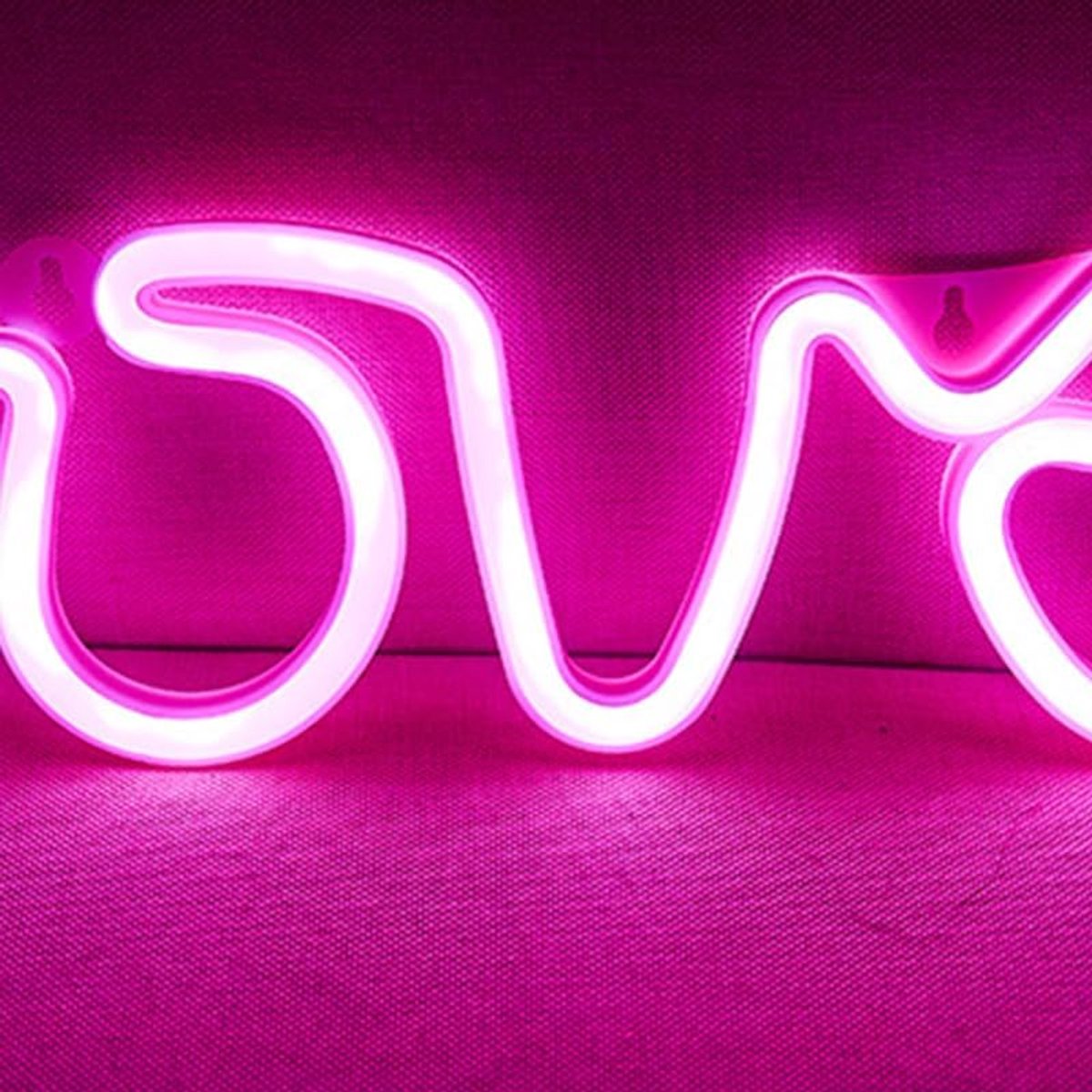 PS-bord en Acryl Liefde-neonborddecoratie - LED-liefdeslichtbalk voor Bekentenis, Huwelijksaanzoek (Batterijtype heeft 2 stuks AA-batterij nodig)