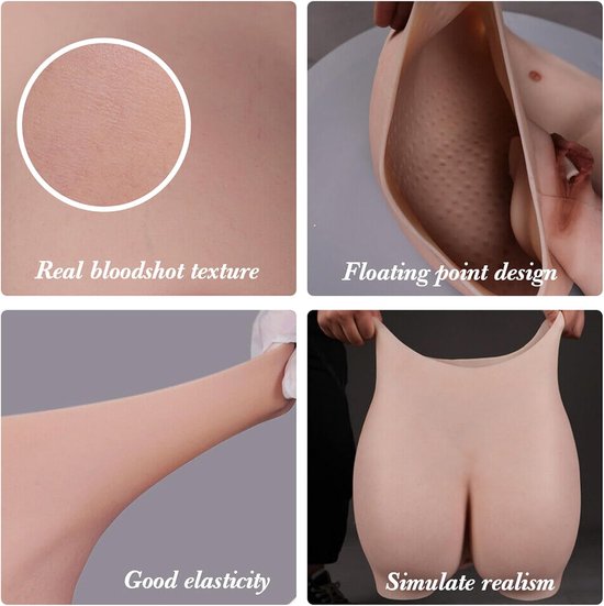 Buttock verbeteraar control broekje met nep vaginale panty shaper voor crossdressers cosplay — afbeelding 4
