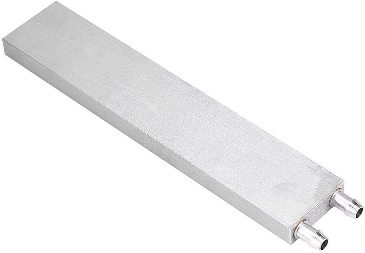 Waterkoelblok, 40 x 200 x 12 mm, waterkoelblok, waterkoeler, CPU-koeler, vloeistofwaterkoeler, koellichaam voor PC CPU, waterkoeling