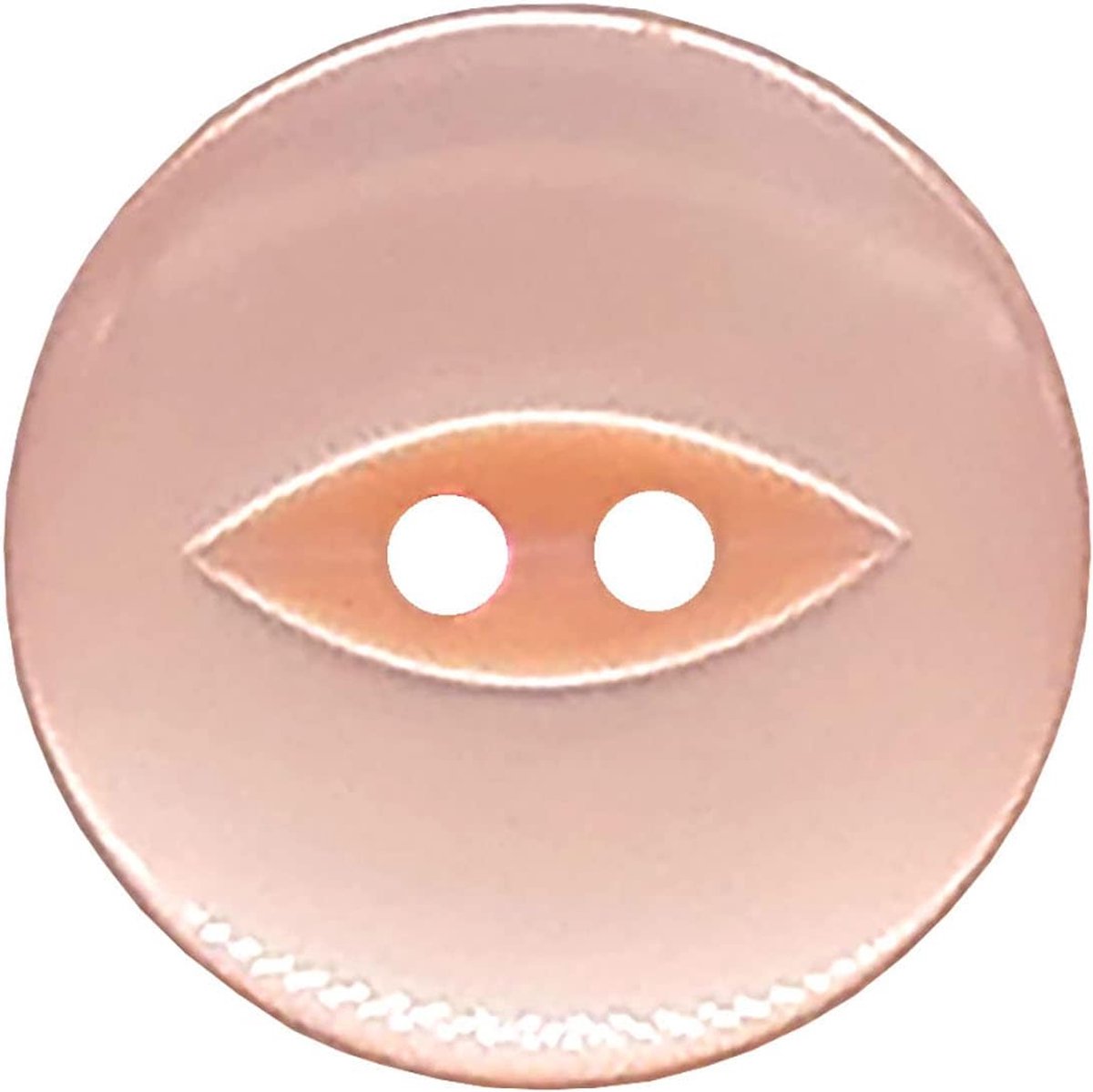 20 stuks ronde acryl vis oog knoppen, baby knoppen, naaien, breien ambachtelijke knoppen - perzik 14 mm/22 Lignes