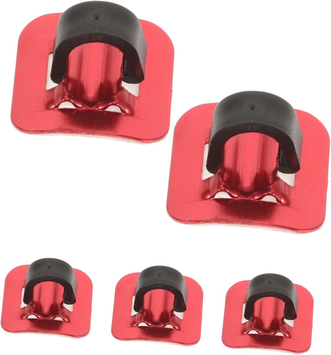 5sets Fiets Kabelgeleider Clips C-vormige Bevestigingsclips Voor Rem Versnellingskabels Voor Mountainbike Racefiets Robuuste Lichte Constructie Met Hechting