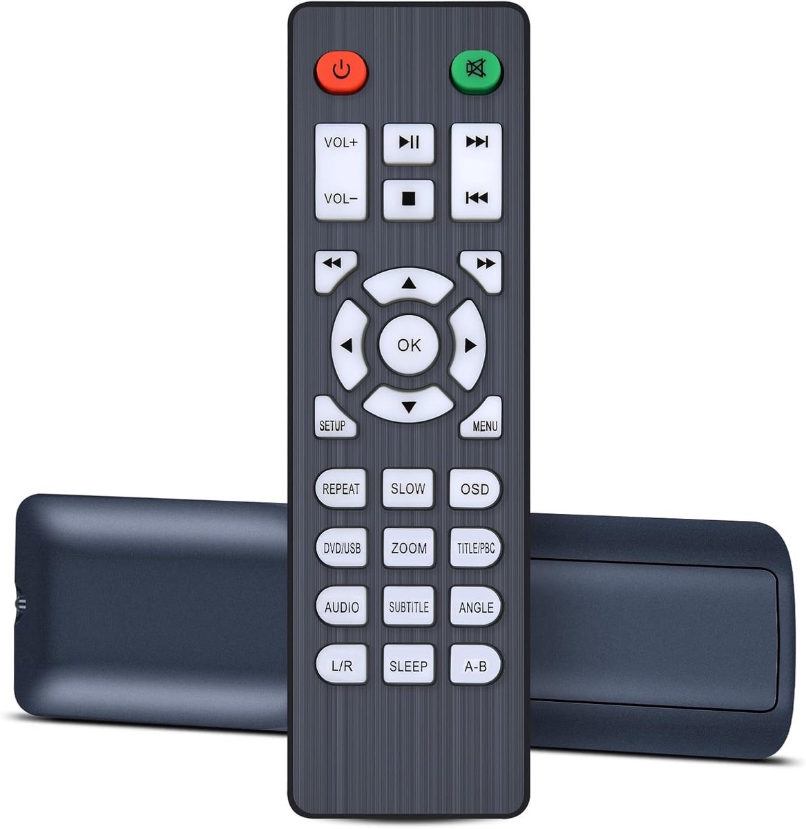 Afstandsbediening geschikt voor DESOBRY Mini-DVD-speler MD115B MD117B MD115W-04DE, voor WOLFANG DVD-speler