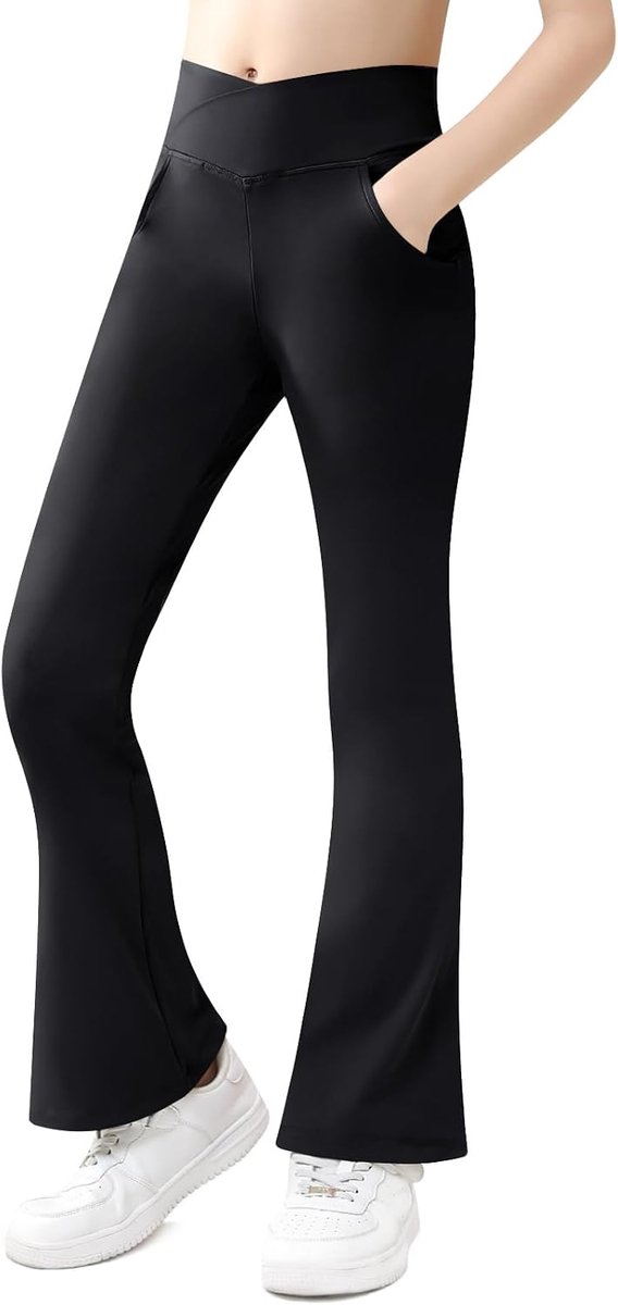 Meisjesbroek met uitlopende bootcut