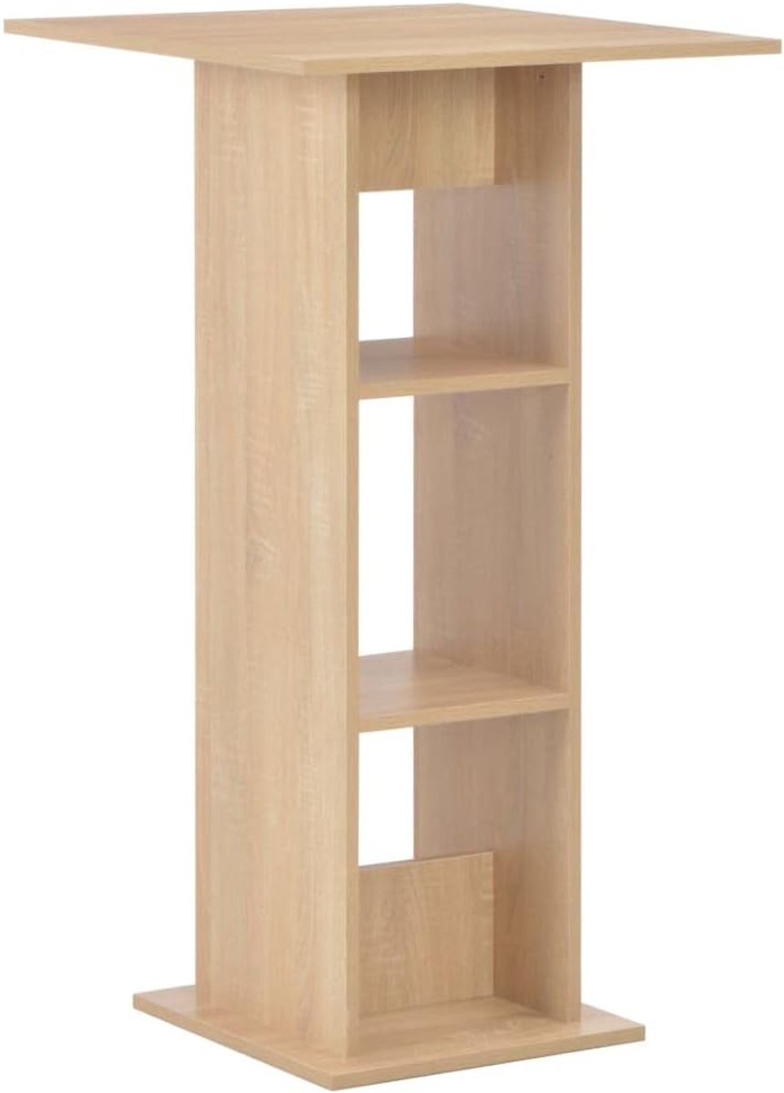 Eikenbruin keukentafel keuken eettafel voor keuken 60x60x110 cm