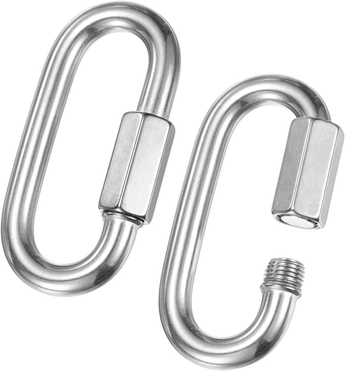 Quick Chain Link Connector, RVS Lock Repair Chain Links voor Swing/Camping/Wandelen/Rugzak