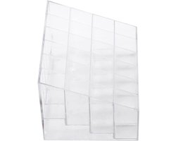 Nagellak Make-up Opbergdoos Lippenstift Houder Organisator 24-grid Display Stand Transparant voor Cosmetica Winkel Premium Plastic