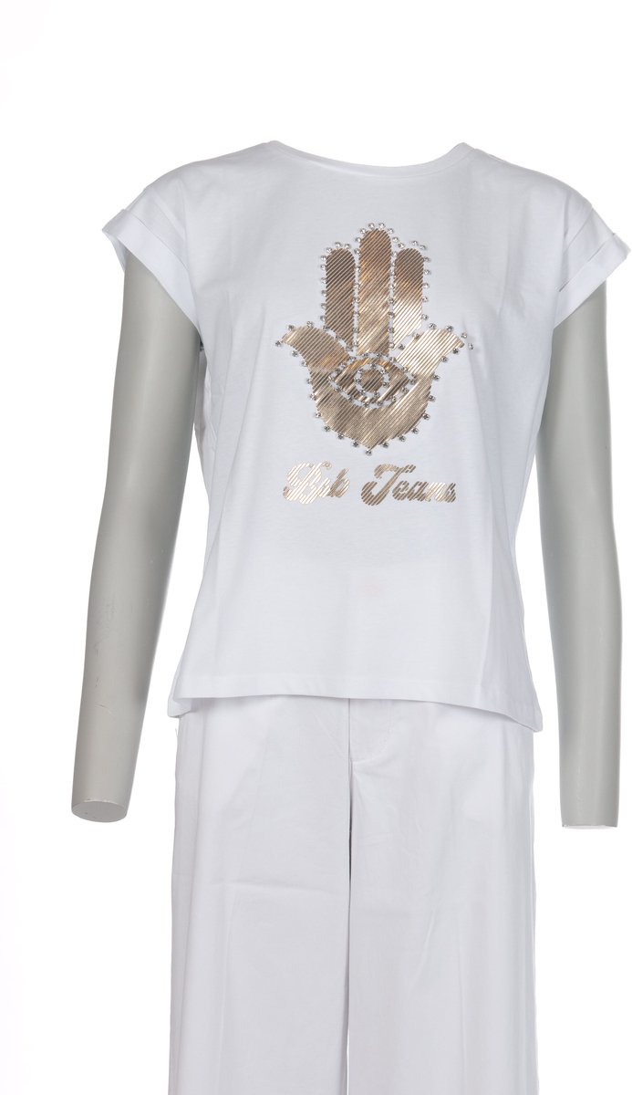 Bsb - T-Shirt - Wit(Goud) - M (38)