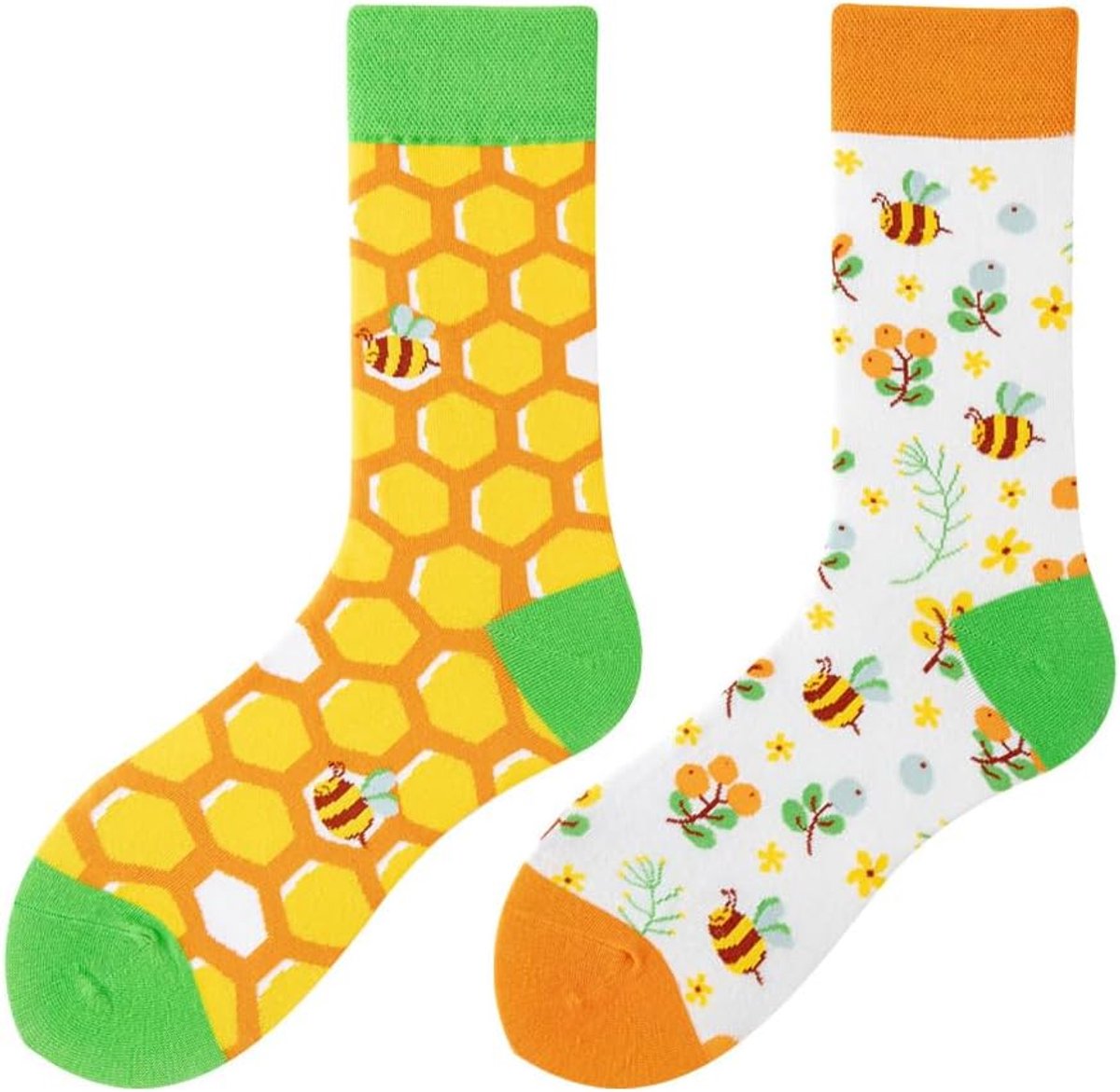 Sokken Voor Dames En Heren Unisex Veel Motieven Dieren Eten Fruit Sport Kunst Van Katoen Cadeau Asymmetrische Patronen Links En Rechts