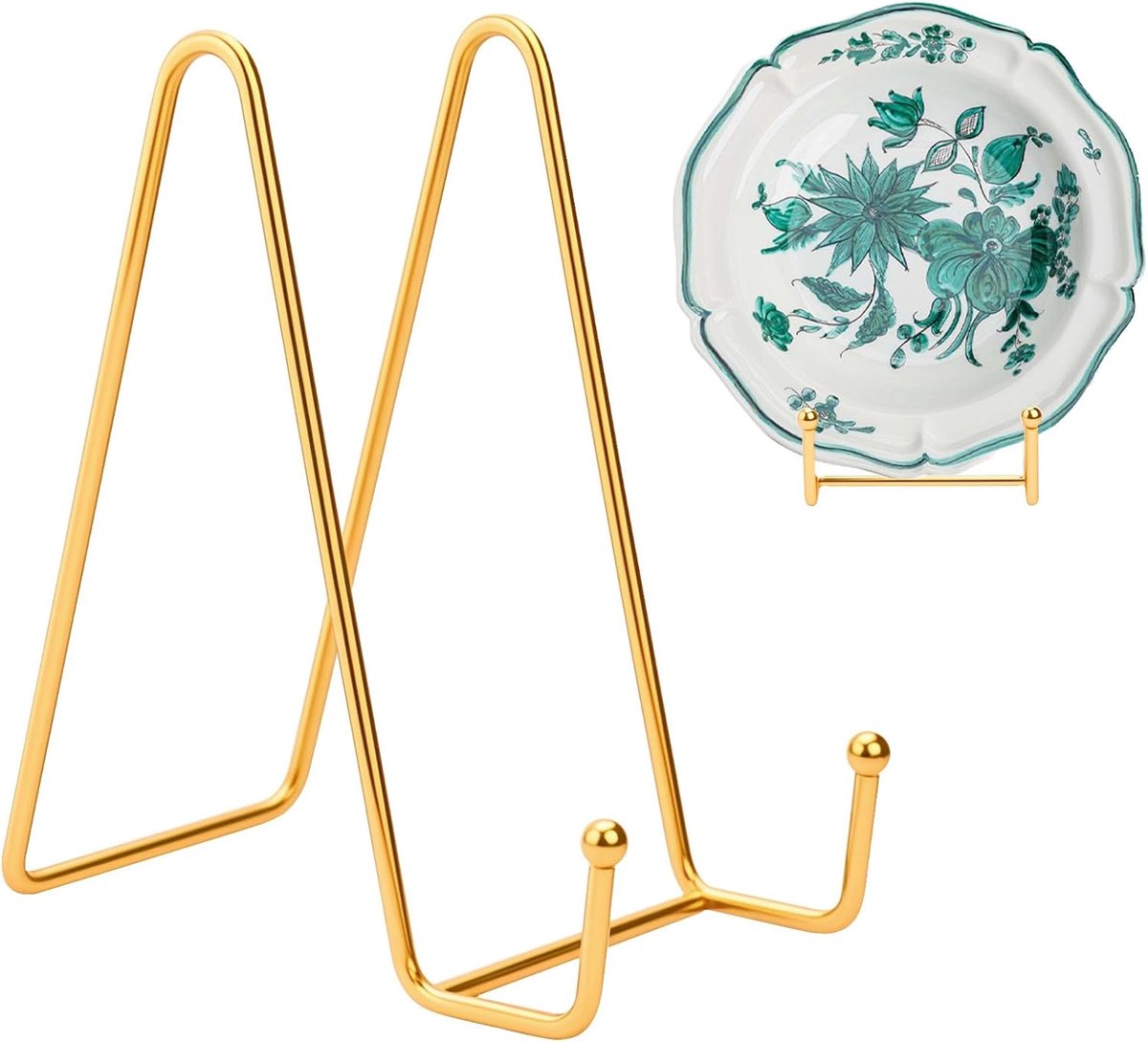 Ezelstandaard, bordenstandaard, metaal, decoratieve standaard, 14,5 cm, bordenstandaard, decoratieve bordenhouder, metalen boekenstandaard, tafelezel, voor fotohouder, boekenstandaard