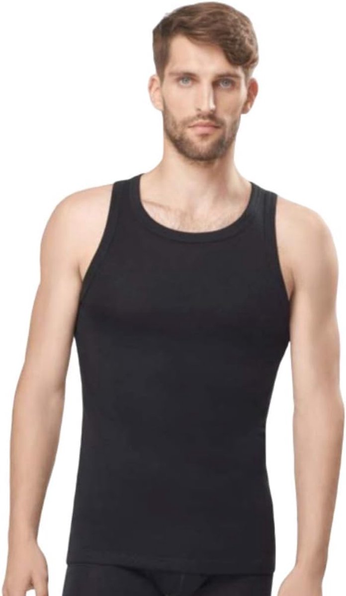 100% Merino wol Mens Thermoactieve mouwloze Vest Shirt gemaakt in EU