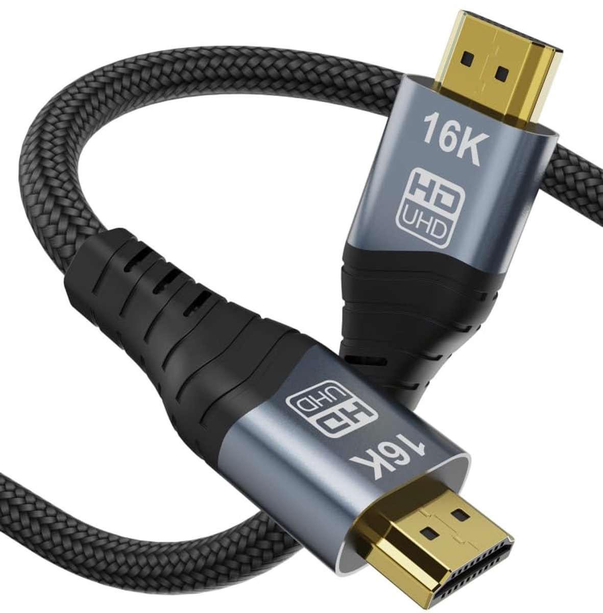 8K 10K 16K HDMI 2.2 kabel 3M 10FT Hoge Snelheid 96Gbps 12Bit 16K@60Hz 8K@240Hz 4K@480Hz Gevlechten Goud Geplaatste UHD HDR Ondersteuning HDCP 3D HDMI Verbinding