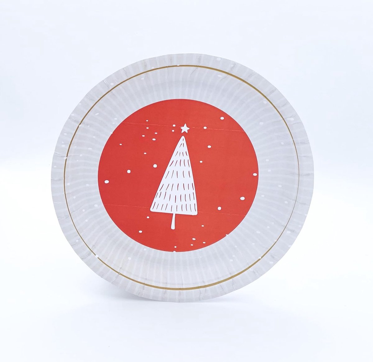 DE LA TABLE 8 kartonnen borden diameter 23 cm 100% natuur betoverd bos