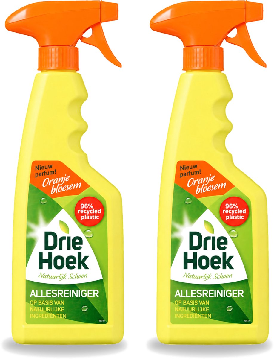 2 x Driehoek – Spray Allesreiniger – Oranjebloesem – 500 ml - Voordeelverpakking - 2 stuks