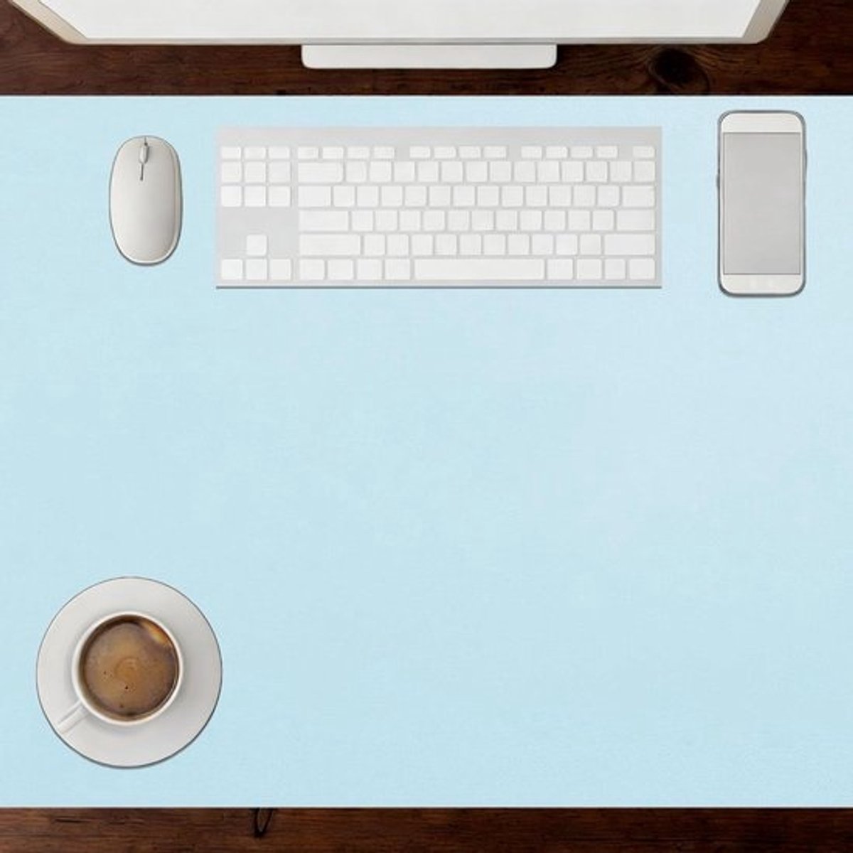 Bureauonderlegger - Bureaumat voor laptop - Voor bescherming van het bureau - Waterdicht - Dun - 40 x 60 cm - Blauw