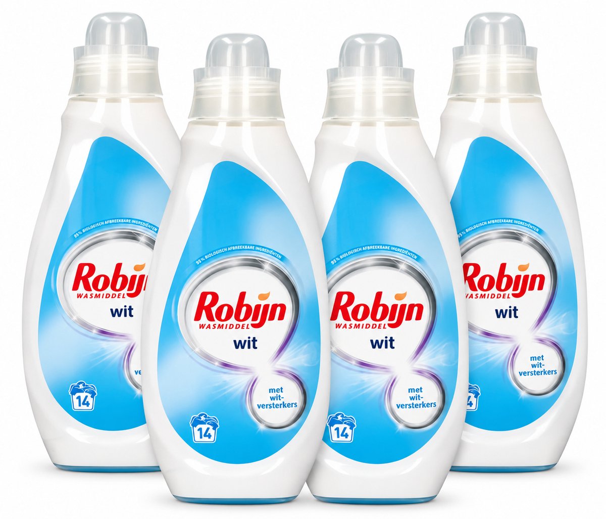 Robijn - Wasmiddel - Voor witte kleding - 4X700ml - 54 wasbeurten