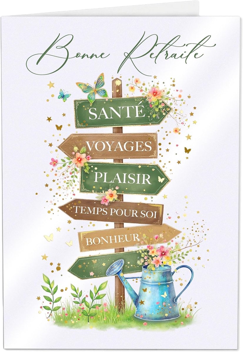 Joli Coon STARDUST pensioenkaart - pensioenkaart met premium papieren envelop en echte waszegel - 18 x 12,5 cm - ShopVlot