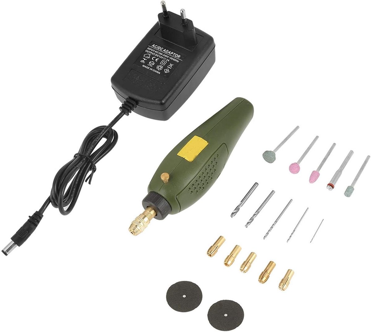 Mini Drill Electric Rotary Tool Set, Mini Grinder, Milling, Trimming, Polishing, Drilling, Cutting Tool, Engraving - ShopVlot