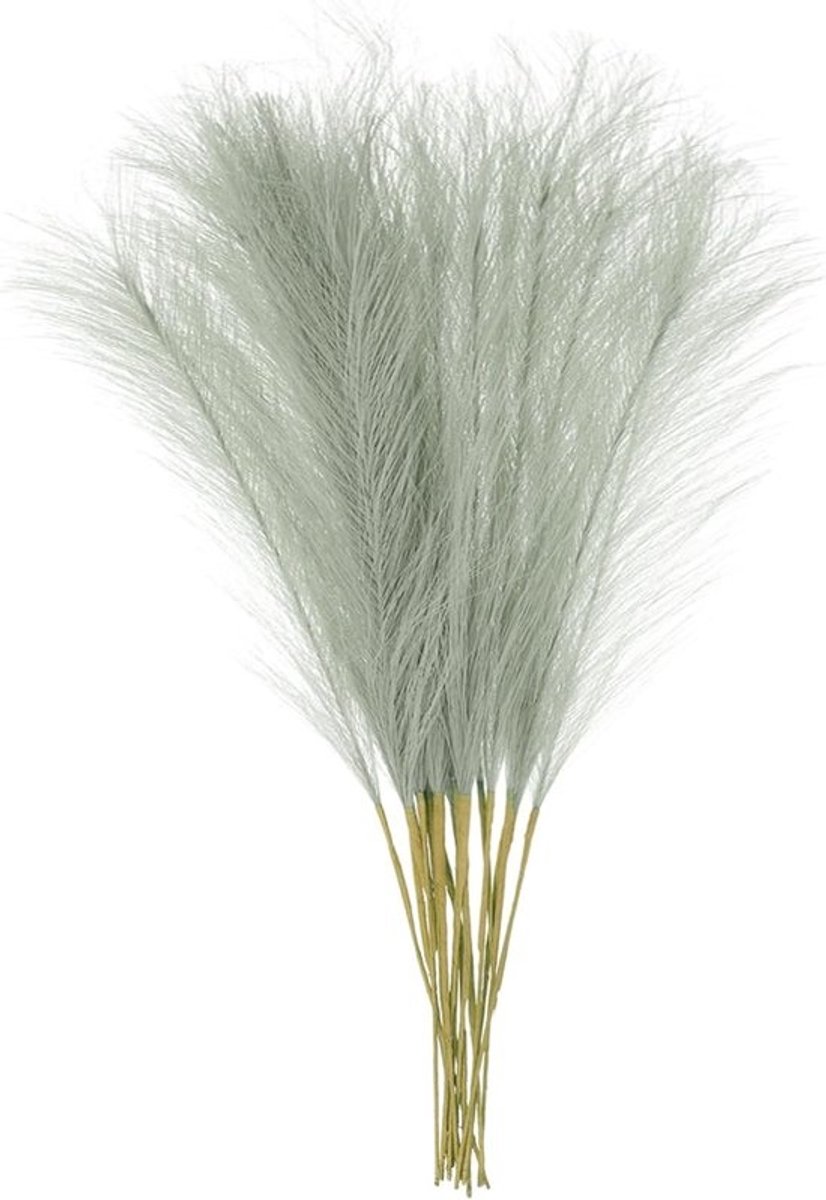 Kunstgras decoratie - Nepplanten - Huis verfraaien - Natuurlijk uiterlijk - 53 cm - Lichtgrijs