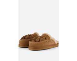Warmbat Temora Suede tassels Dames Sloffen - Beige