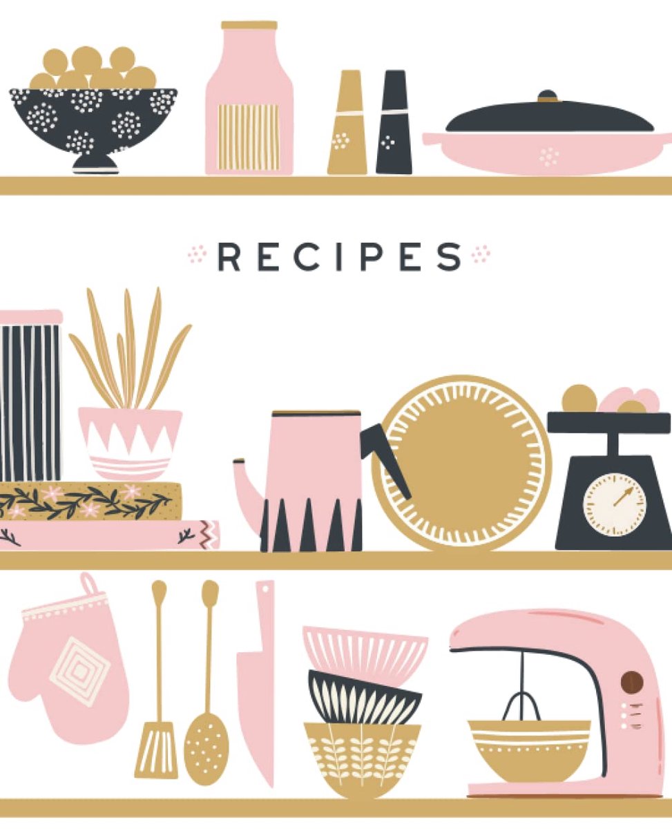 Recipe Book To Write In Your Own Recipes: Blank Recipe Book, Blank Cookbook, Cook Books To Write In, Recipe Notebook - ShopVlot