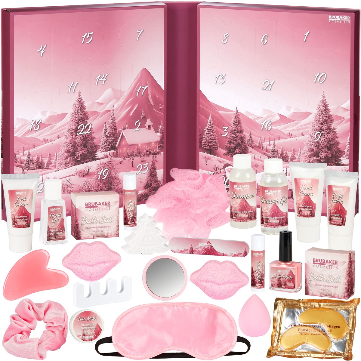 BRUBAKER XXL Beauty Adventskalender 2026 - Roze - 24 verrassingen