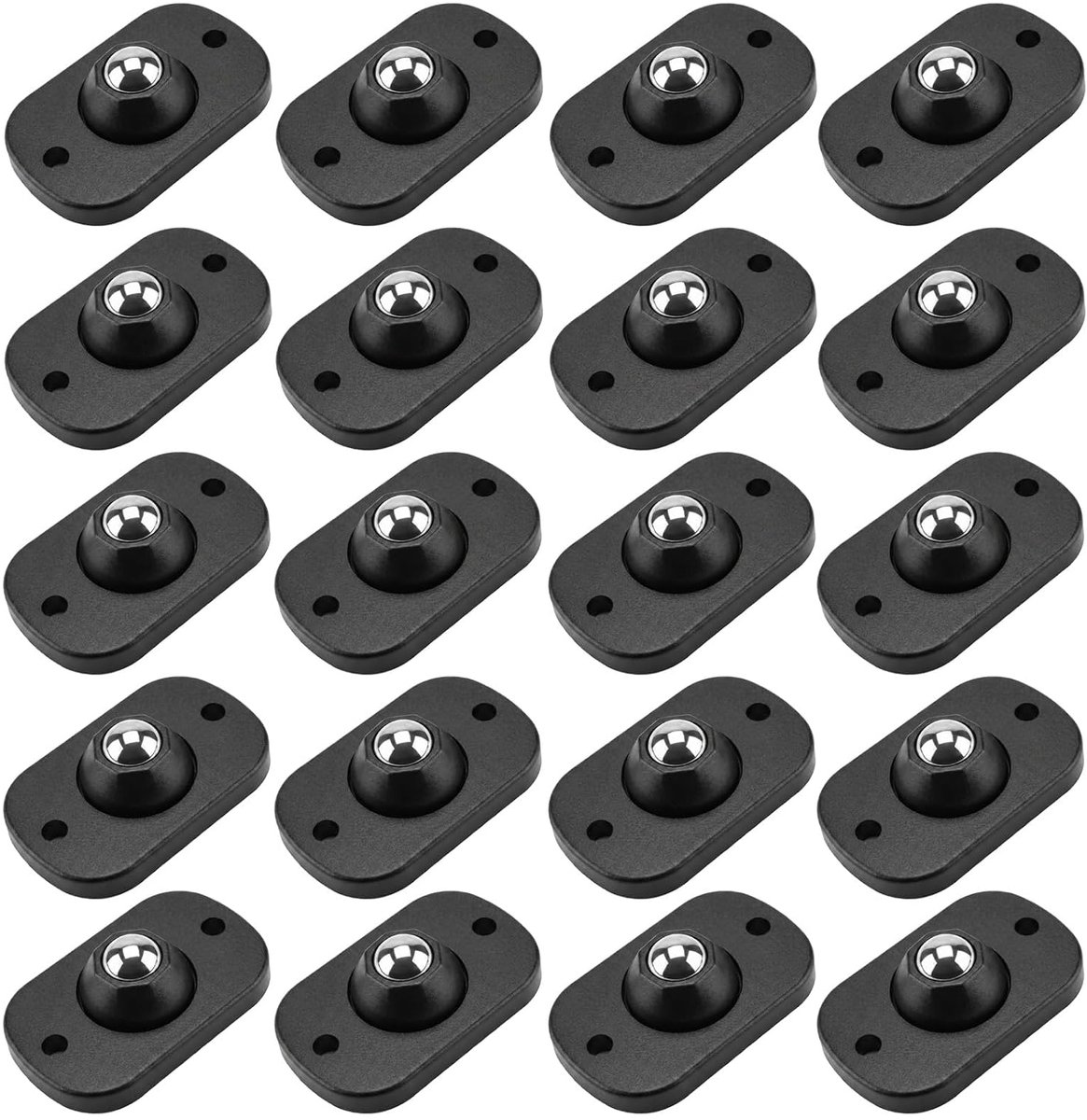 Pack of 20 Self Adhesive Mini Furniture Wheels, 360° Rotating Universal Furniture Casters with Noiseless Mobility - ShopVlot