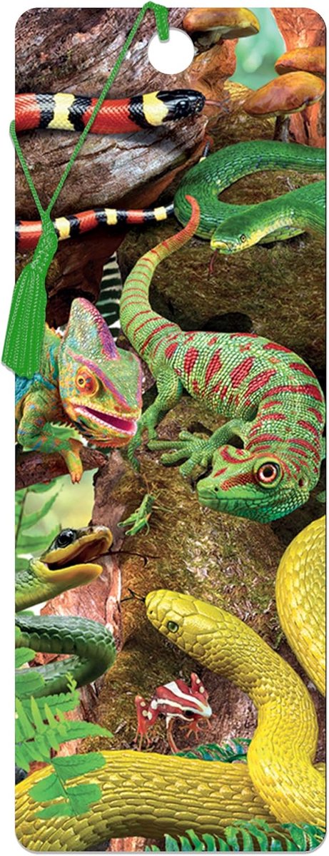 3D LiveLife Bookmark - Curious creatures from Deluxebase A creature bookmark with lenticular 3D illustrations licensed - ShopVlot