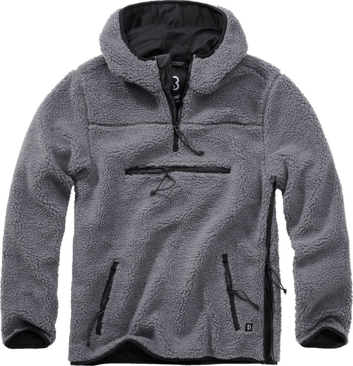 Brandit - Teddyfleece Worker Pullover Jas - M - Grijs