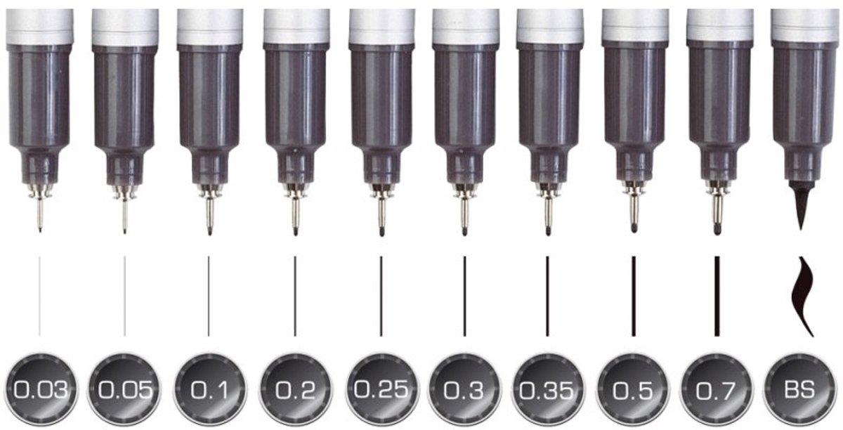 COPIC Fineliner MULTILINER SP, 0,5 mm, schwarz